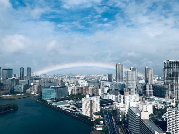 北東側31階部分の眺望　都心を望み眺望良好