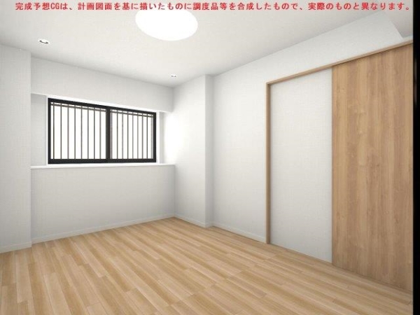 大型家具も置きやすい、約7.3帖の洋室3