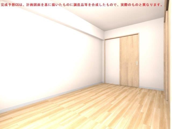 空間をすっきりと保てる、WICを備えた洋室