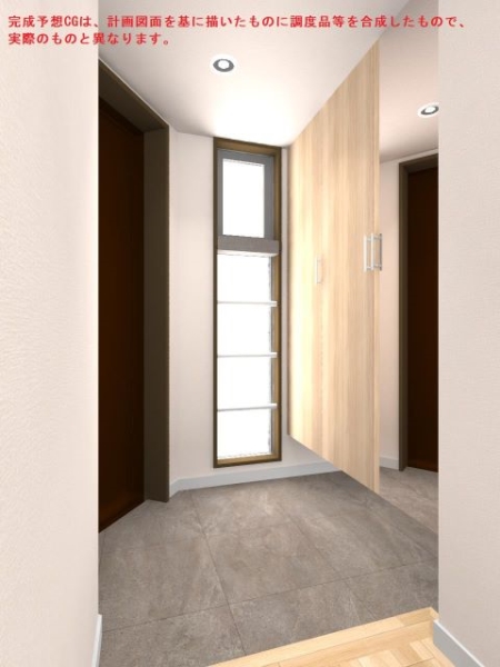 住まいの第一印象を美しく整える、明るく上品な玄関