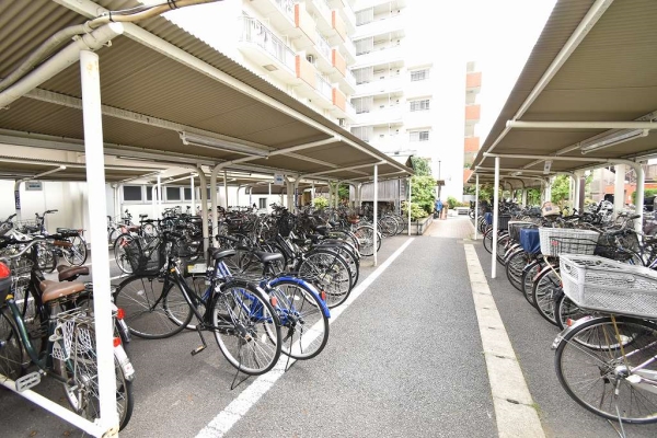 整理整頓された駐輪場