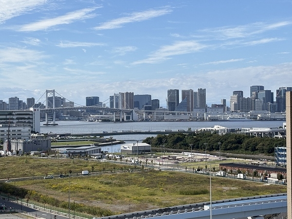 レインボーブリッジを望む部屋位置