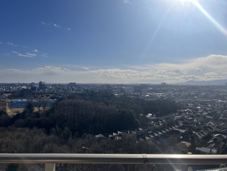 【住戸からの眺望】晴天時には気持ちのよい青空を楽しめそうです。※眺望は将来に渡って保証するものではありません。