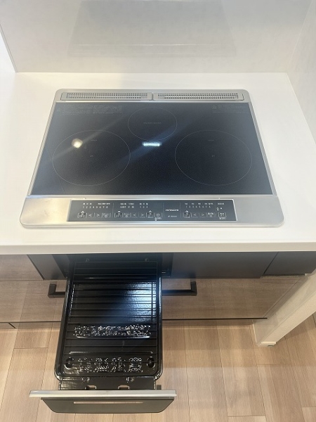 IHコンロでお手入れも簡単！