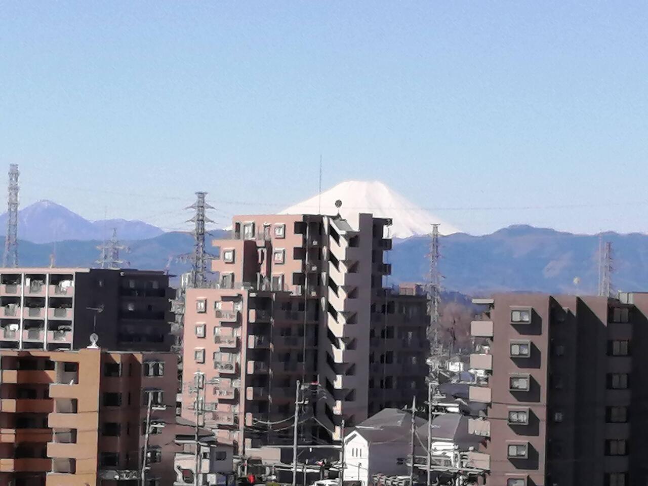 富士山が望めます。※眺望は将来に渡って保証するものではありません。予めご了承ください。