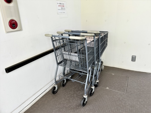 マンション内にカートがあるので、お荷物のお持ち帰りに便利