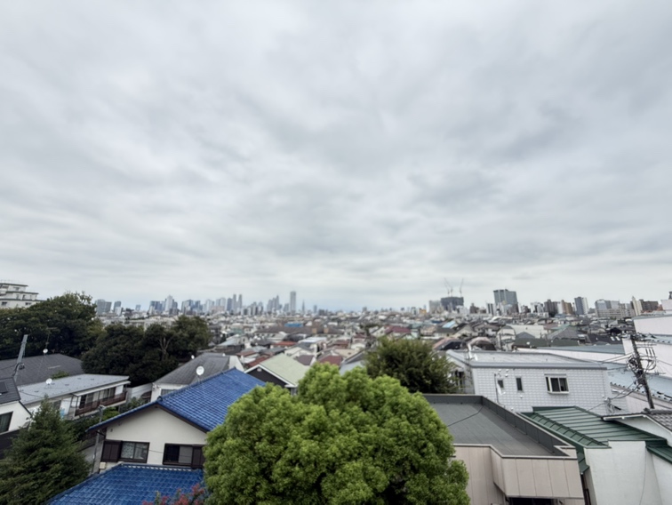 【住戸からの眺望写真】地上5階建の最上階に位置する住まい。眺望良好です。※眺望は将来にわたって保証するものではありません。
