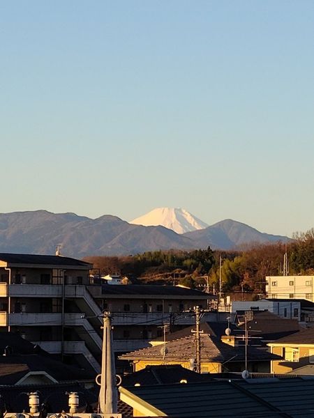 ルーフバルコニーからの富士山ビュー