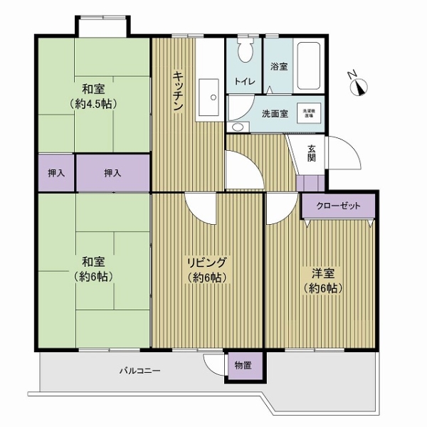 ●眺望日当良好●キッチン＆トイレ＆浴室に窓あり