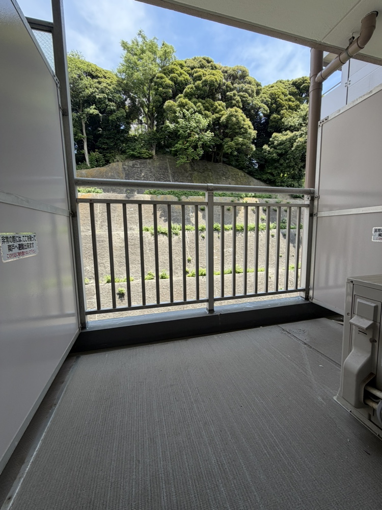 洋室側のバルコニー