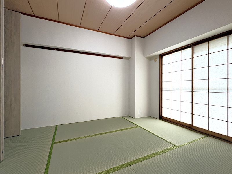 リビング横の和室は、お子様の遊びスペースや客間としてもご利用いただけます。