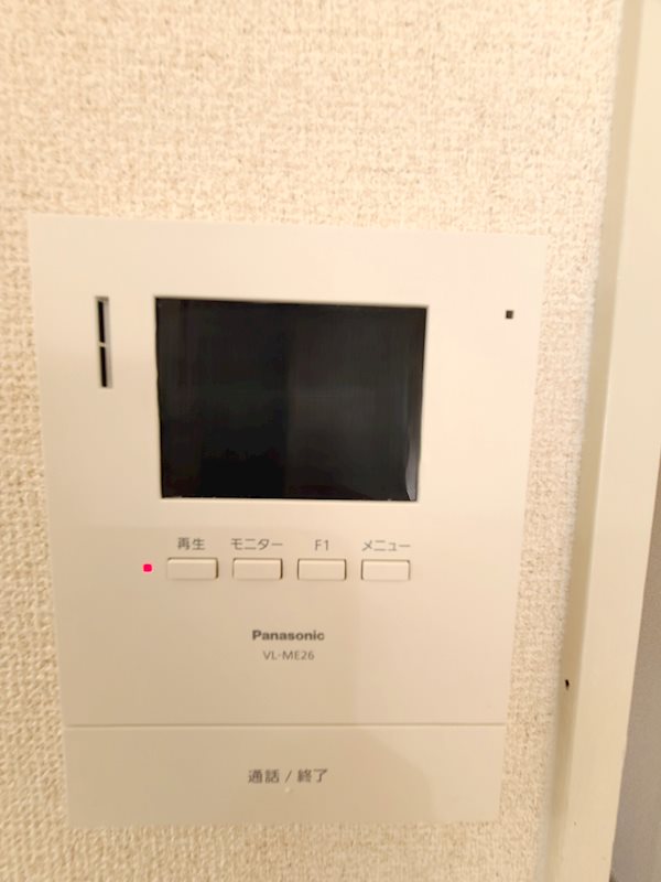 来客者を確認できるモニター付きインターホン