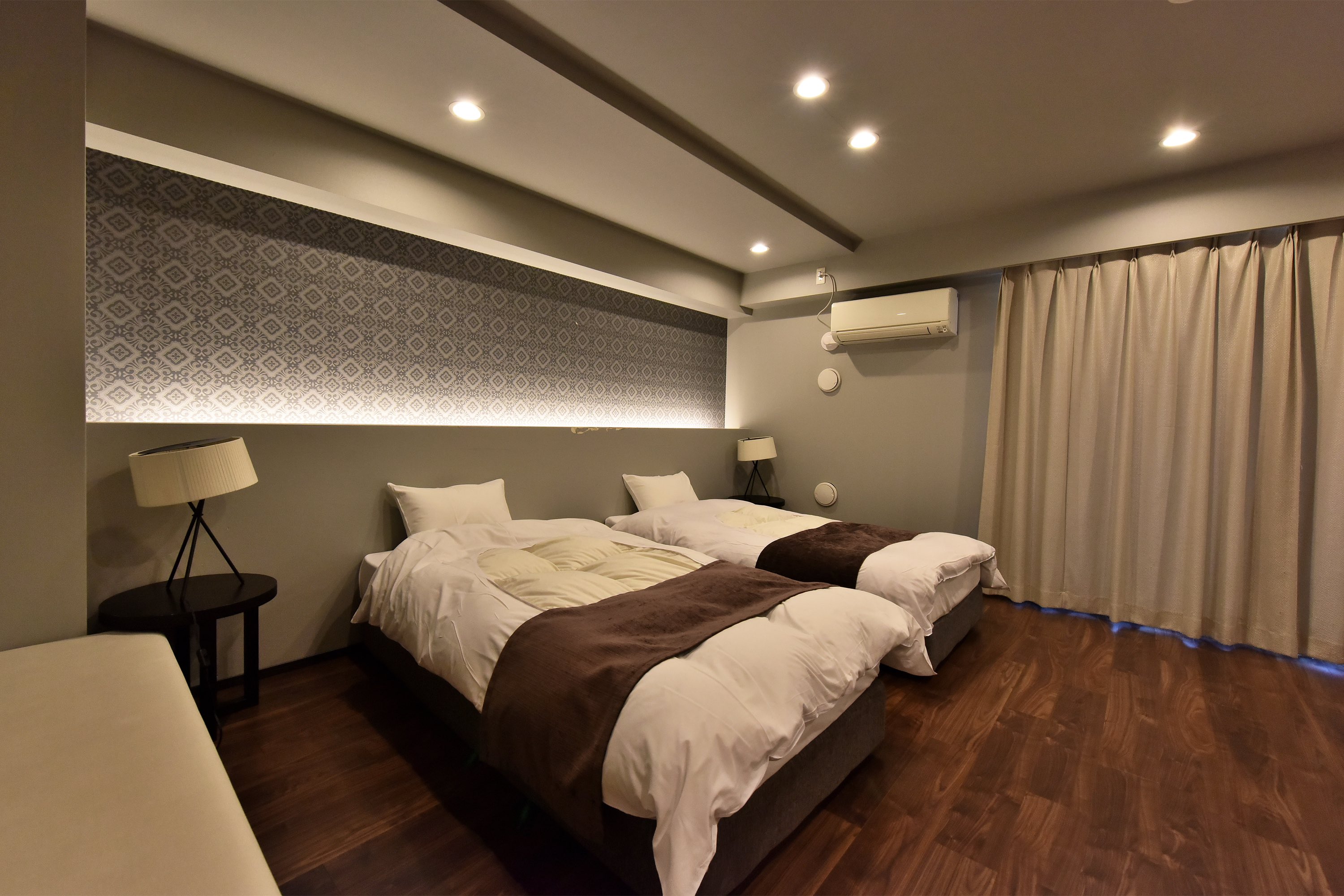 【ゲストルーム】来客時にご利用いただけるゲストルームです。そのほか、パーティルームやガーデンテラスなど共用施設が充実しています(一部有料)。