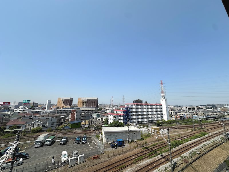 ＜眺望写真（2026年5月撮影）＞　最上階7階・南西向きにつき、陽当たり・眺望良好