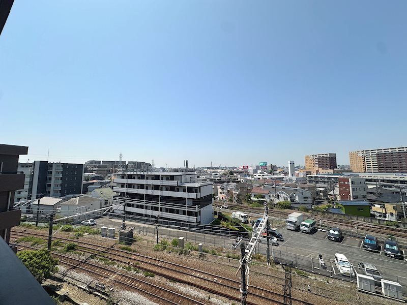 ＜眺望写真（2026年5月撮影）＞　最上階7階・南西向きにつき、陽当たり・眺望良好