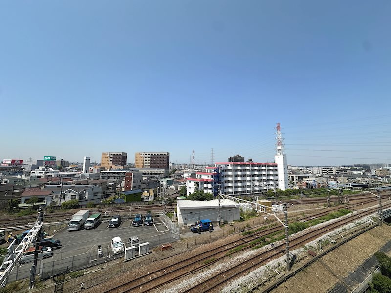 ＜眺望写真（2026年5月撮影）＞　最上階7階・南西向きにつき、陽当たり・眺望良好