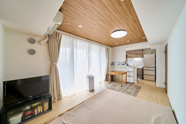 横幅の広い間取りにより、明るさと開放感に優れた住空間です
