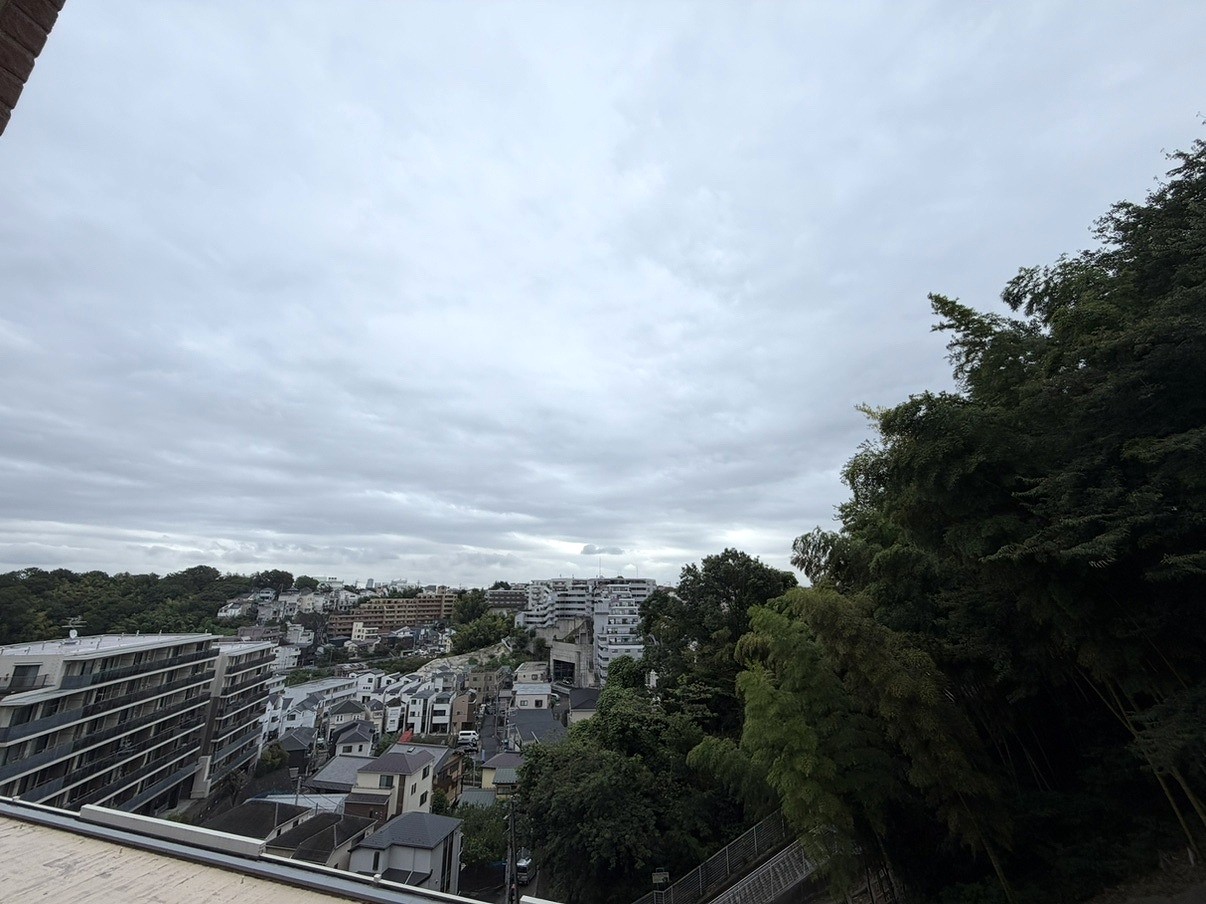【住戸からの眺望写真】9階部分からの眺望です。広い空や緑が望め、家事や仕事の合間にリフレッシュできます。※眺望は将来にわたって保証するものではありません。