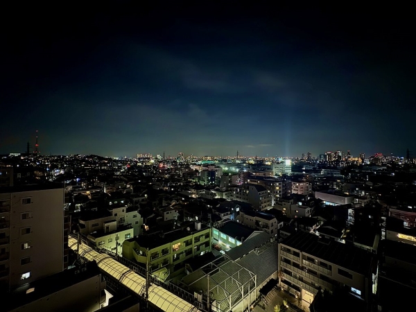 夜撮影　西向きの眺望