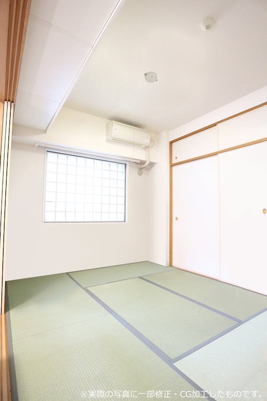 ＜和室約6帖＞リビングダイニング隣の和室です。※実際の写真に一部修正・CG加工したものです。
