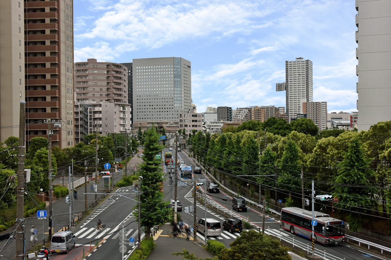 【住戸からの眺望写真】JR東海道線「川崎」駅まで、平坦な道のりです。毎日の通勤通学の負担が少ないです。※眺望は将来にわたって保証するものではありません。