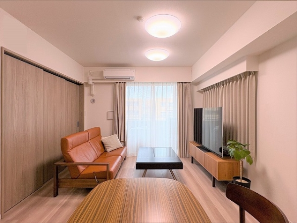 13階部分、南東の2面採光で使いやすい長方形LDK