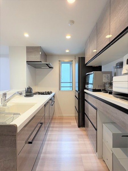 食洗器付き、対面の開放感あるキッチン