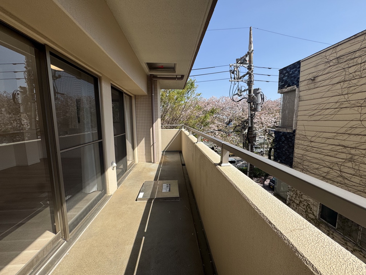 【バルコニー】南西向きにつき、たっぷりの自然光が差し込みます。晴天時には外の空気を感じながら、リフレッシュできる場所としても役立ちそうです。