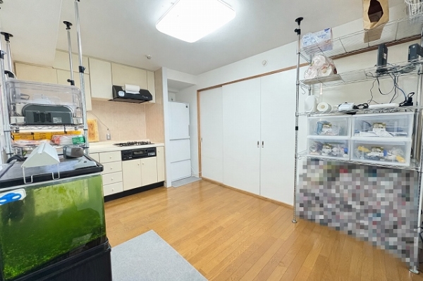 ダイニングとキッチンが一体となったDKタイプです。