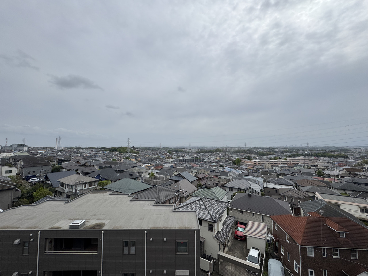 【バルコニーからの眺望写真】最上階部分につき、眺望・通風ともに良好です。※眺望は将来に渡って保証するものではありません。