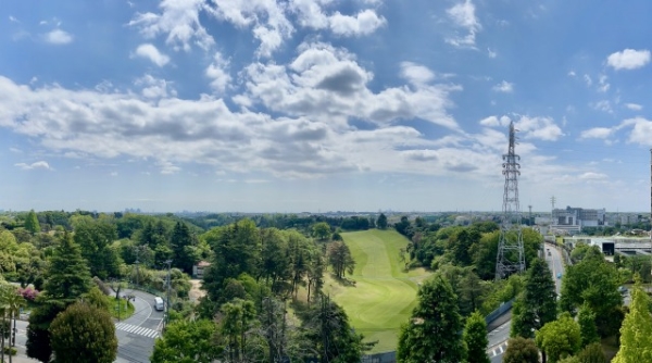 前面に建物が無く素晴らしい眺望