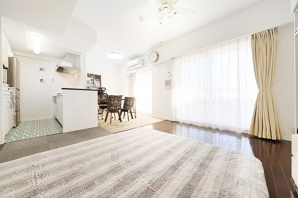 約17帖の広々とした横長LDK