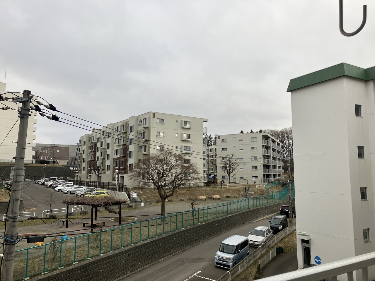 バルコニーからの眺望です。前方は公園のため眺望・日当たり良好です。