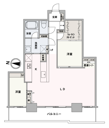 3LDK→2LDKにリノベーション済みです。71.13㎡、2LDK、18階部分、眺望良好な西向きのお部屋です。