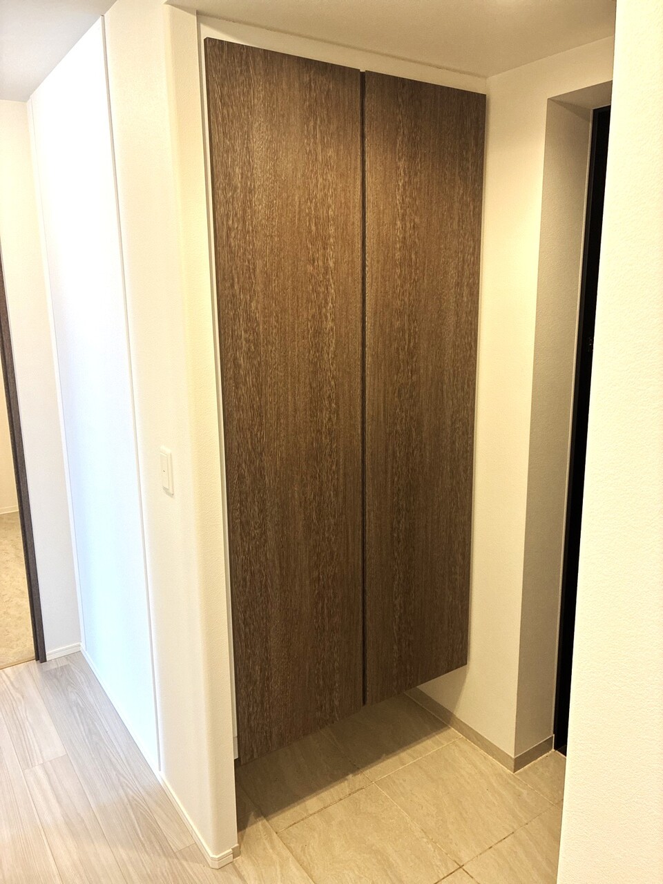天井まであるシューズボックス