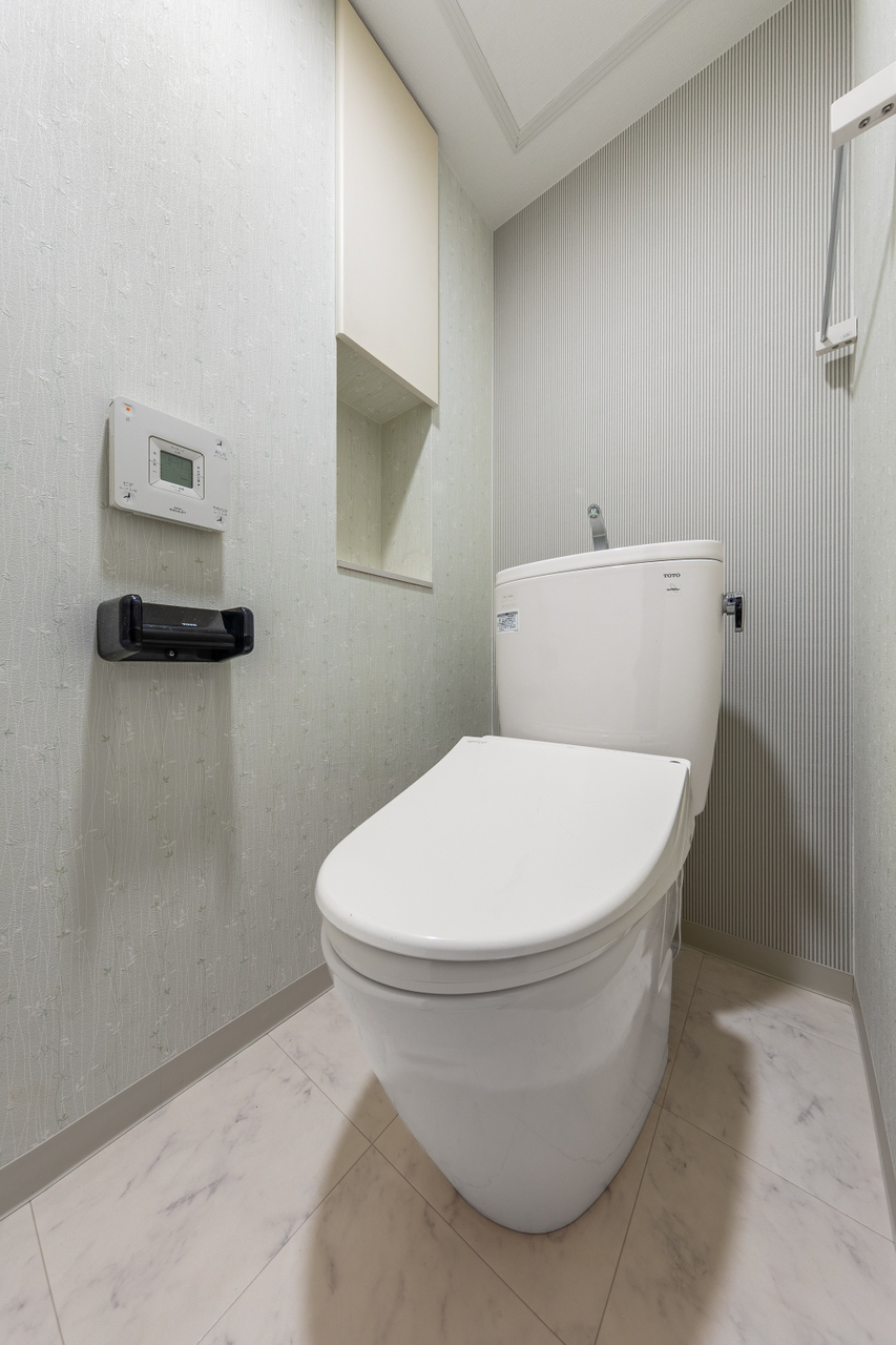 2つ目のトイレです。2か所設置がありますので、家族が多くても安心です。