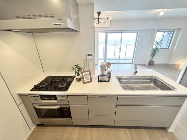 食洗機・電子コンベック付のシステムキッチン