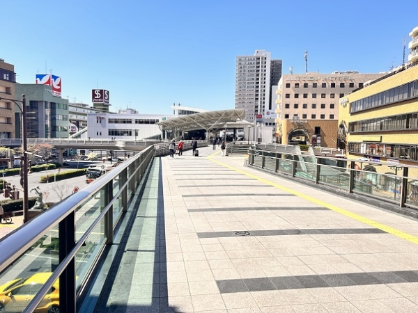 駅直結ペデストリアンデッキ