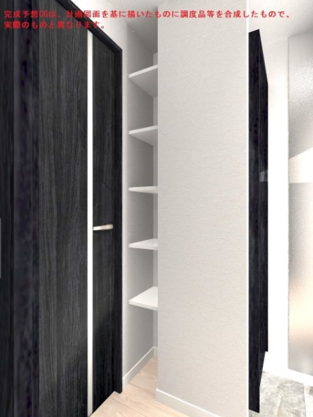 玄関収納完成予想CG画像