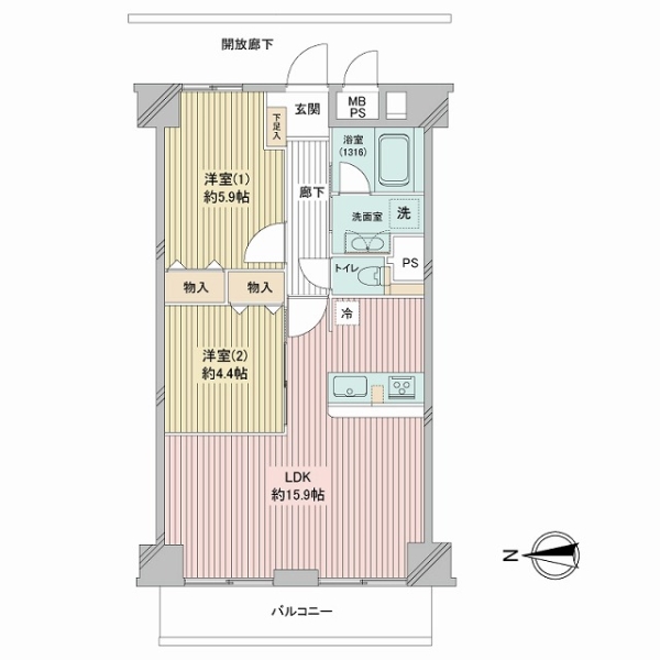 全居室フローリングです。