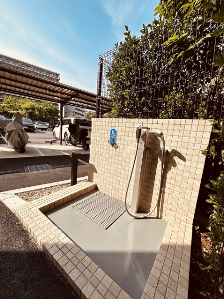ペット足洗い場