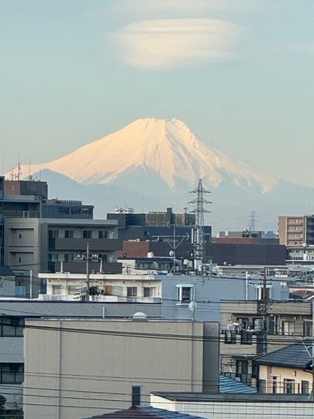 晴れの日には富士山も望めます。