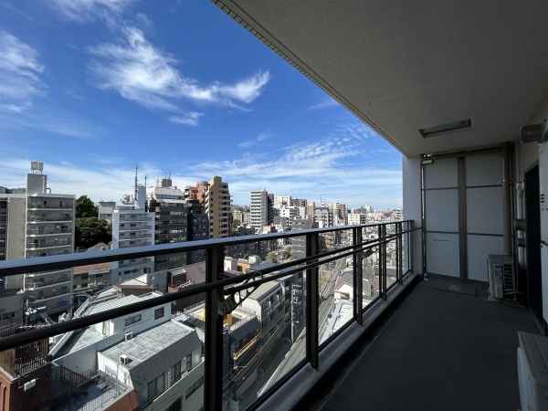 12.42㎡のバルコニー