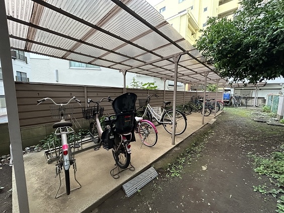駐輪場です