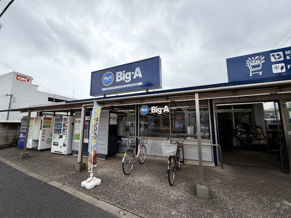ビッグ・エー中青木店　徒歩4分（約310m）
