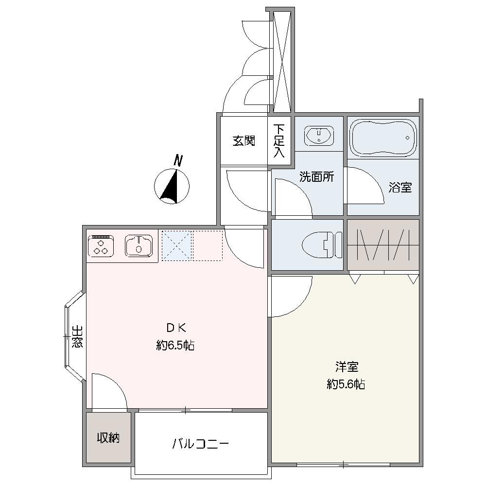 南・西角住戸につき、心地よい陽光と風が入り込みます。キッチン横に洗濯機置き場があるので、家事動線がスムーズです。室内随所に設けられた、実用的な収納も魅力的。