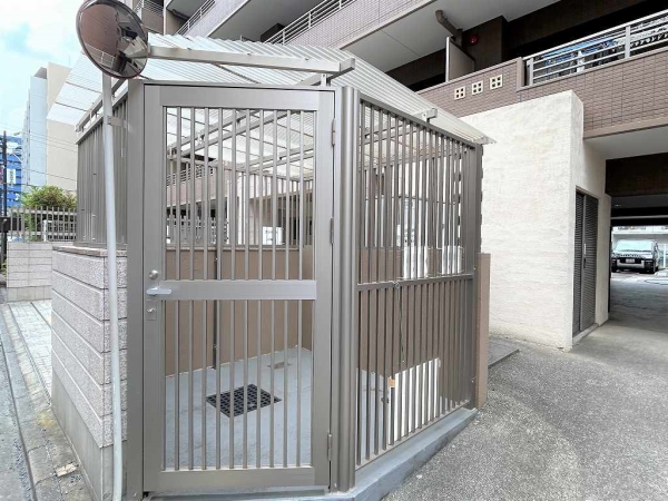 綺麗に保たれたごみ置き場