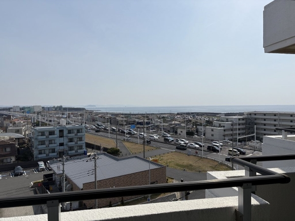 バルコニーからの眺望！夏には花火をお楽しみいただける住戸！