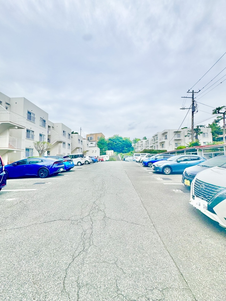 【駐車場】敷地内に設けられた、平面駐車場の様子です。空き状況・利用料など、詳しくはお問い合わせください。