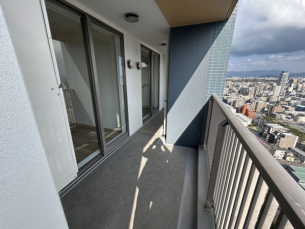 南面バルコニー。日当たり良好です。